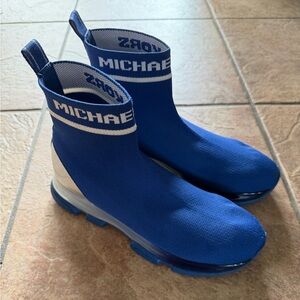Michaels Kors Royal Blue Sock Sneakers